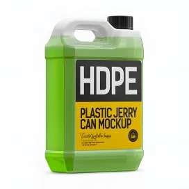 Transparent Plastic Jerrycan with Liquid